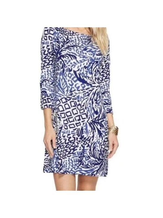 Lilly Pulitzer Dresses & Skirts - Lilly Pulitzer Sophie Dress Indigo Home Slice UPF 50 XS